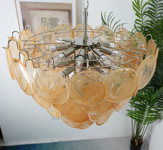 Aurora Lustre Murano Verre Disque Classique