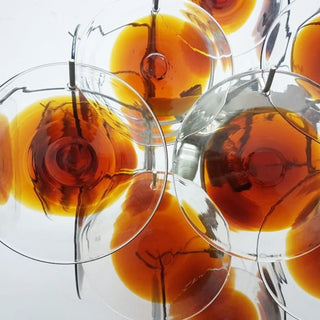 Aurora Lustre Verre Murano Disque Mi-Siècle
