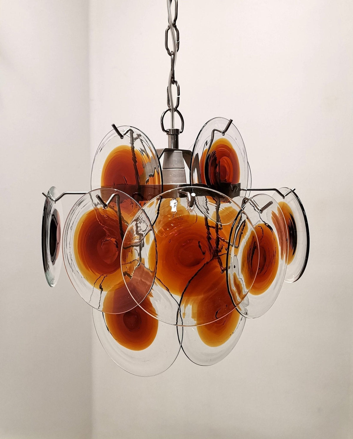 Velarissa Lustre en Verre de Murano Dôme Moderne du Milieu du Siècle