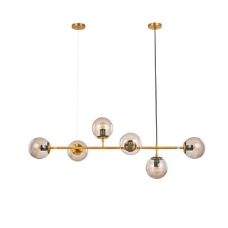 Lustra Suspension Orb Laiton Verre Pour Salon