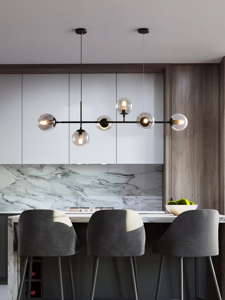 Olveya Suspension Orb Laiton Verre Pour Salon