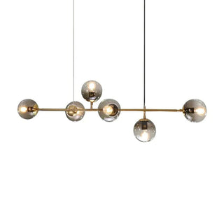 Lustra Suspension Orb Laiton Verre Pour Salon