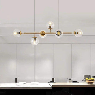 Lustra Suspension Orb Laiton Verre Pour Salon