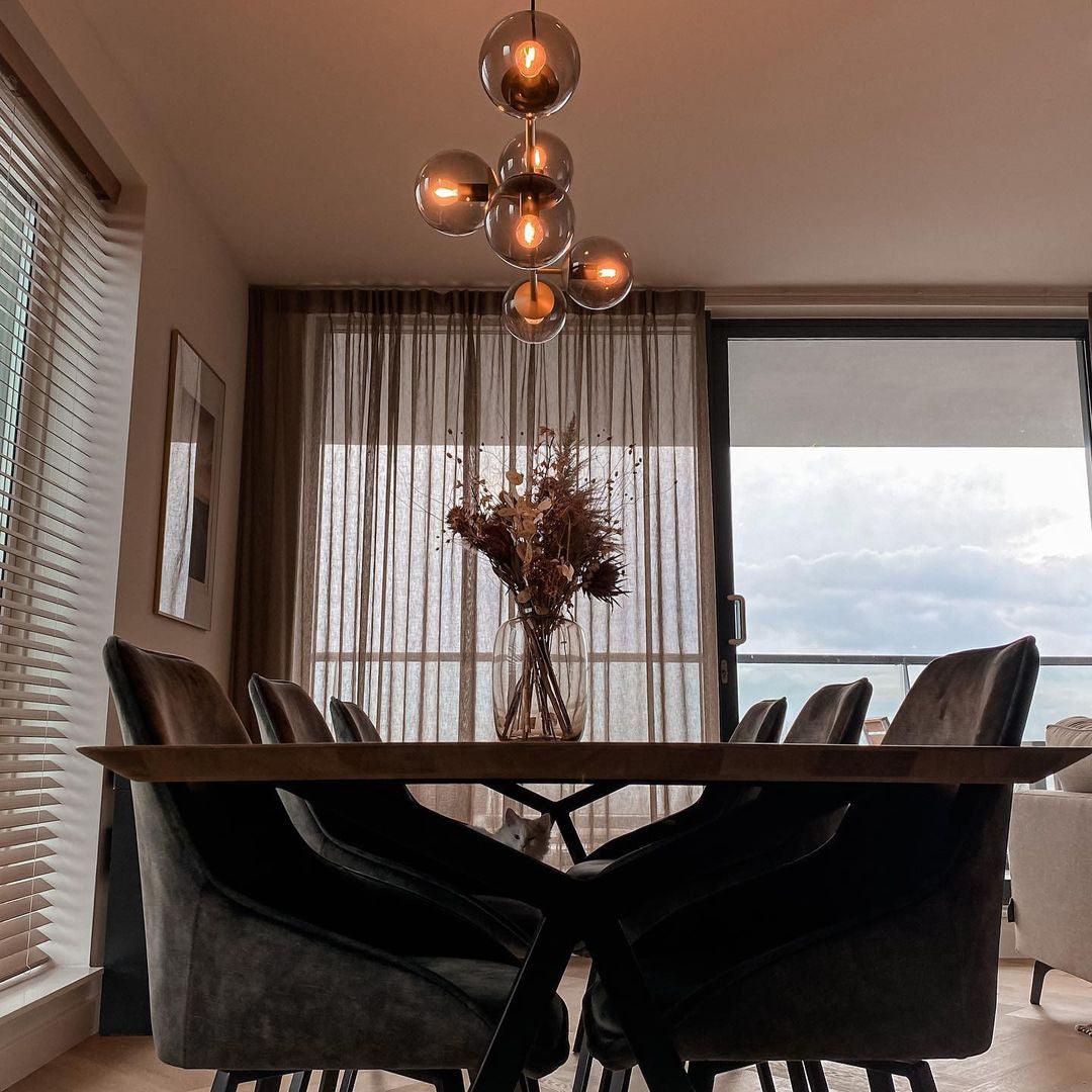 Olveya Suspension Orb Laiton Verre Pour Salon