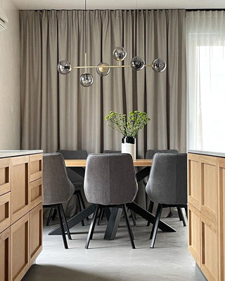 Lustra Suspension Orb Laiton Verre Pour Salon