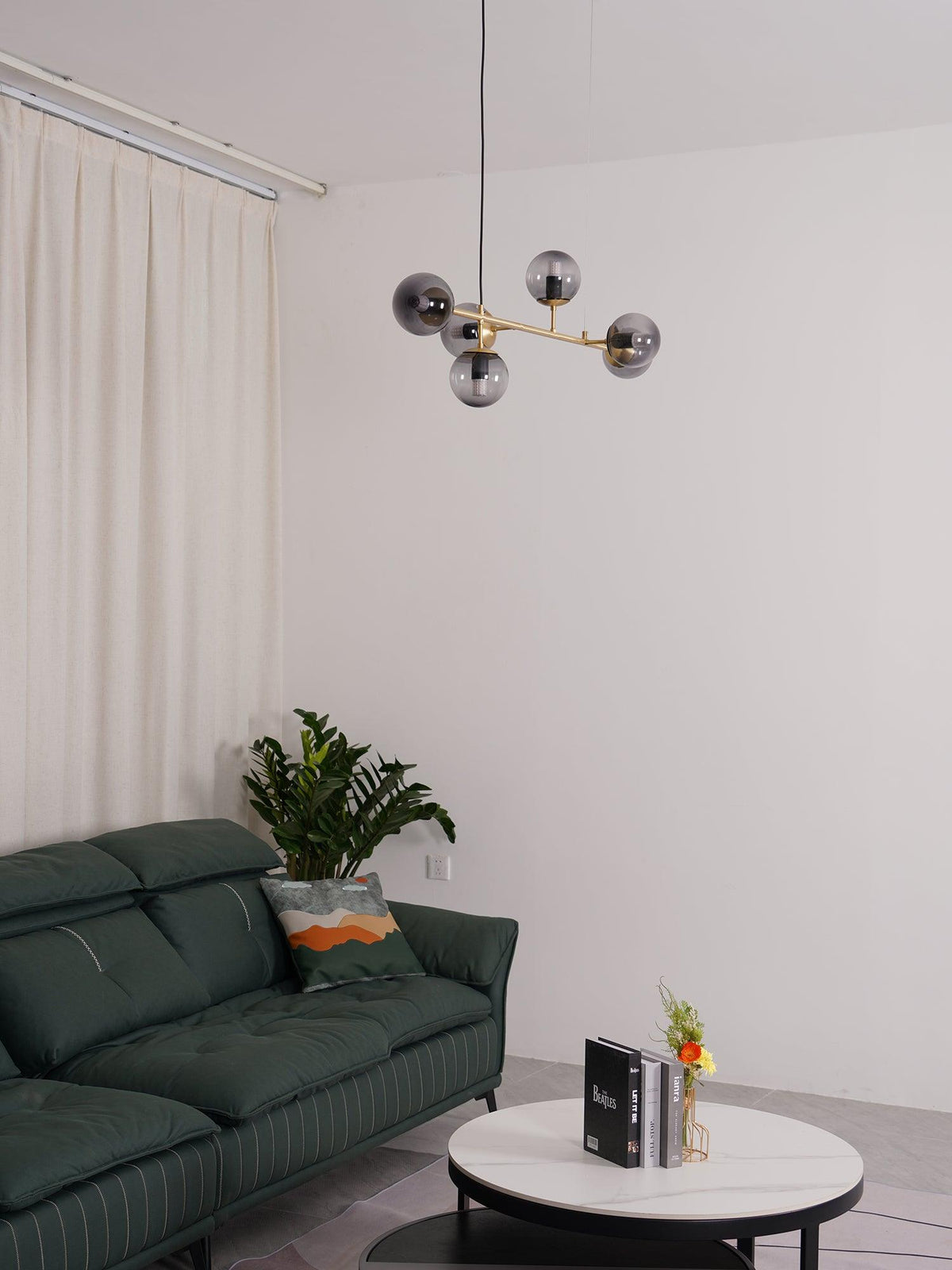 Olveya Suspension Orb Laiton Verre Pour Salon