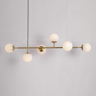 Lustra Suspension Orb Laiton Verre Pour Salon