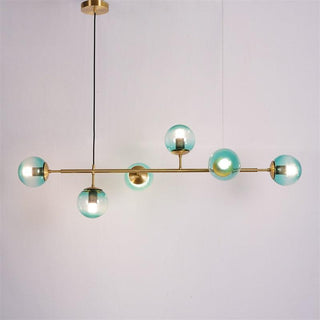 Lustra Suspension Orb Laiton Verre Pour Salon
