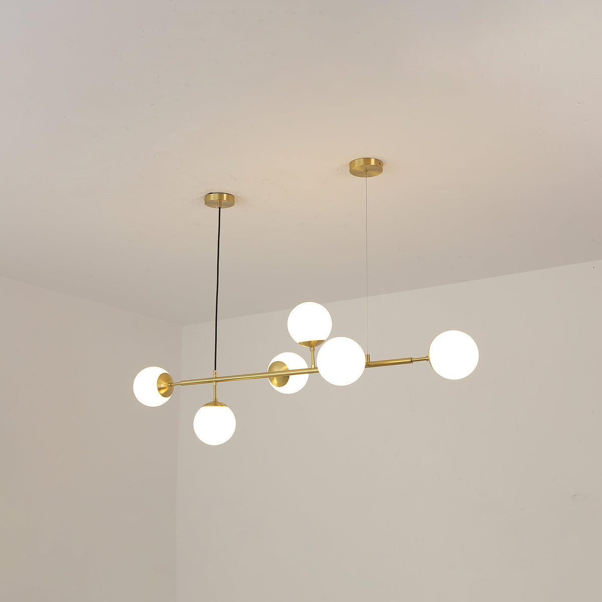 Olveya Suspension Orb Laiton Verre Pour Salon