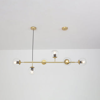 Lustra Suspension Orb Laiton Verre Pour Salon