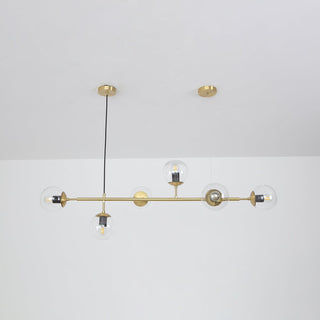 Lustra Suspension Orb Laiton Verre Pour Salon