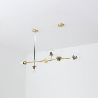 Lustra Suspension Orb Laiton Verre Pour Salon