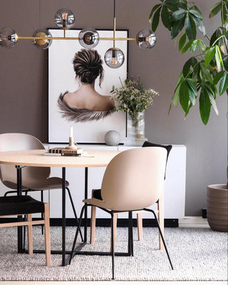 Lustra Suspension Orb Laiton Verre Pour Salon