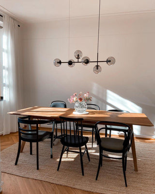 Lustra Suspension Orb Laiton Verre Pour Salon