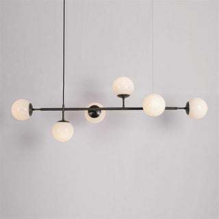 Lustra Suspension Orb Laiton Verre Pour Salon