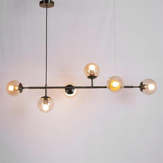 Lustra Suspension Orb Laiton Verre Pour Salon