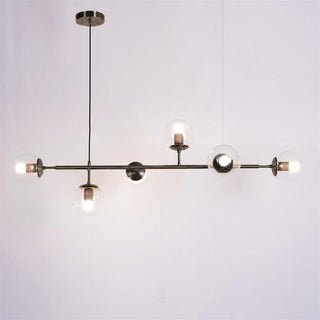 Lustra Suspension Orb Laiton Verre Pour Salon