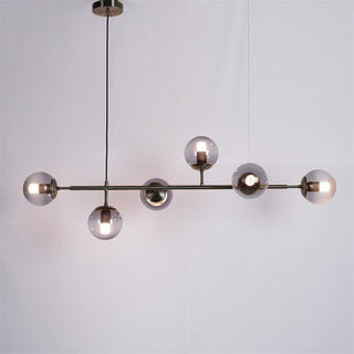 Lustra Suspension Orb Laiton Verre Pour Salon