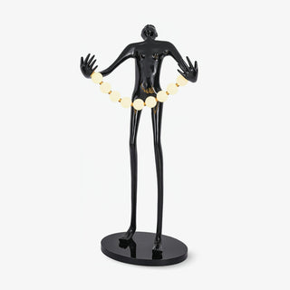 Orbit Beaded Sculptural Lampadaire