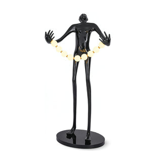 Orbit Beaded Sculptural Lampadaire