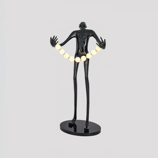 Orbit Beaded Sculptural Lampadaire
