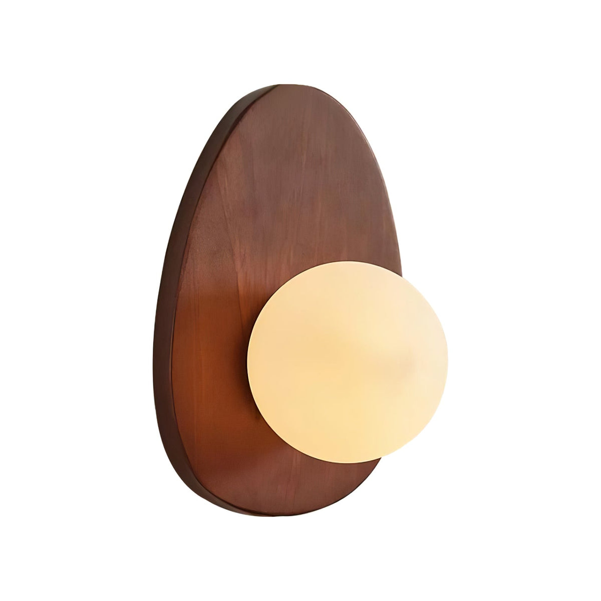 Glenora Applique Murale en Noyer Verre Premium