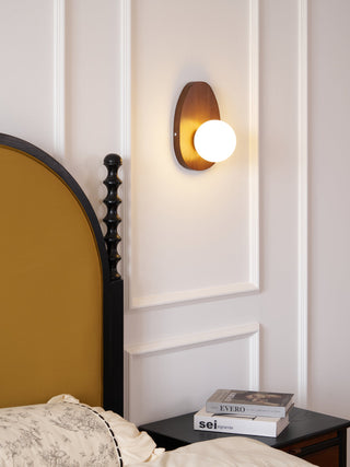 Ephael Applique Murale en Noyer Verre Premium