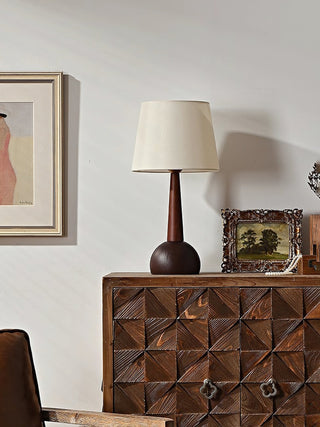 Luna Minimalist Wood Table Lamp-Neutral Decor