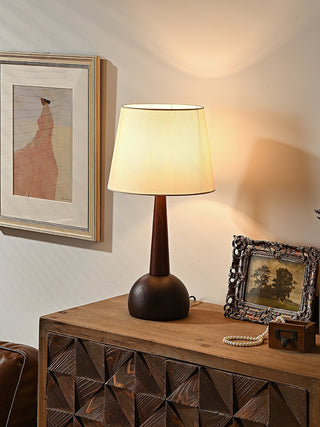 Luna Minimalist Wood Table Lamp-Neutral Decor