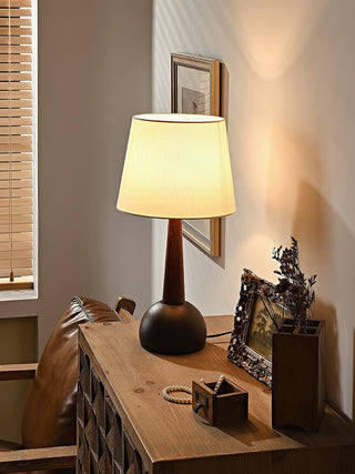 Luna Minimalist Wood Table Lamp-Neutral Decor
