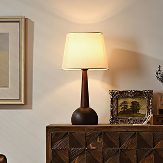 Luna Minimalist Wood Table Lamp-Neutral Decor
