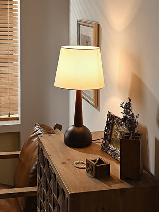 Luna Minimalist Wood Table Lamp-Neutral Decor