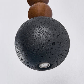 Tizn Suspension Bois Moderne Travertin Noir