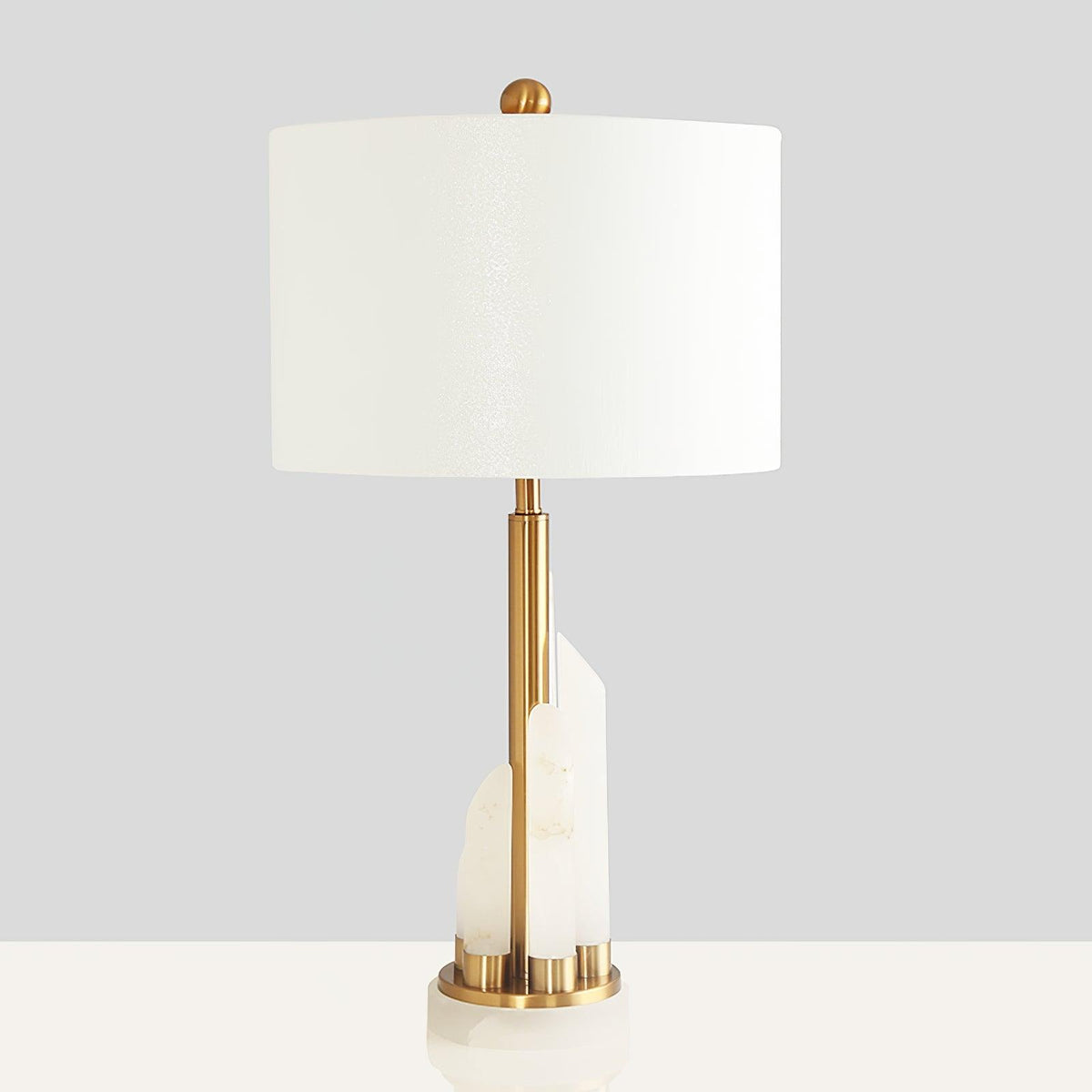 Olvenor Lampe de Table en Albâtre