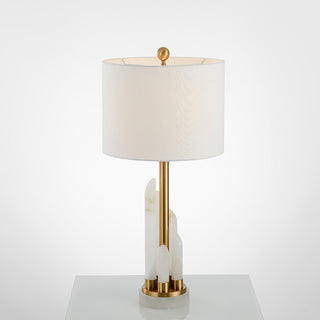 Olvenor Lampe de Table en Albâtre
