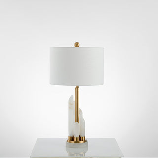 Olvenor Lampe de Table en Albâtre