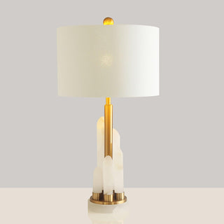 Olvenor Lampe de Table en Albâtre