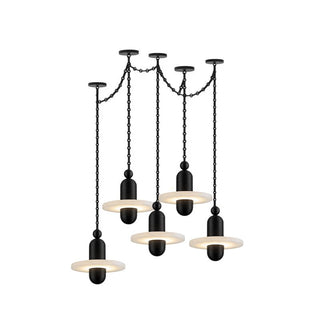 Orbital Drift Chain Chandelier-Neutral Decor