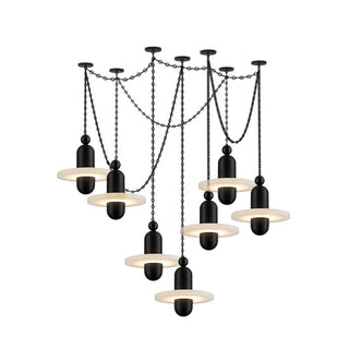 Orbital Drift Chain Chandelier-Neutral Decor