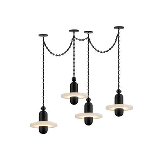 Orbital Drift Chain Chandelier-Neutral Decor