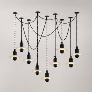 Orbital Drift Chain Chandelier-Neutral Decor