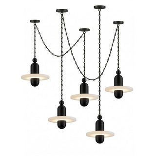 Orbital Drift Chain Chandelier-Neutral Decor