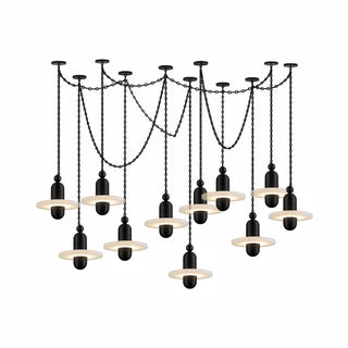 Orbital Drift Chain Chandelier-Neutral Decor