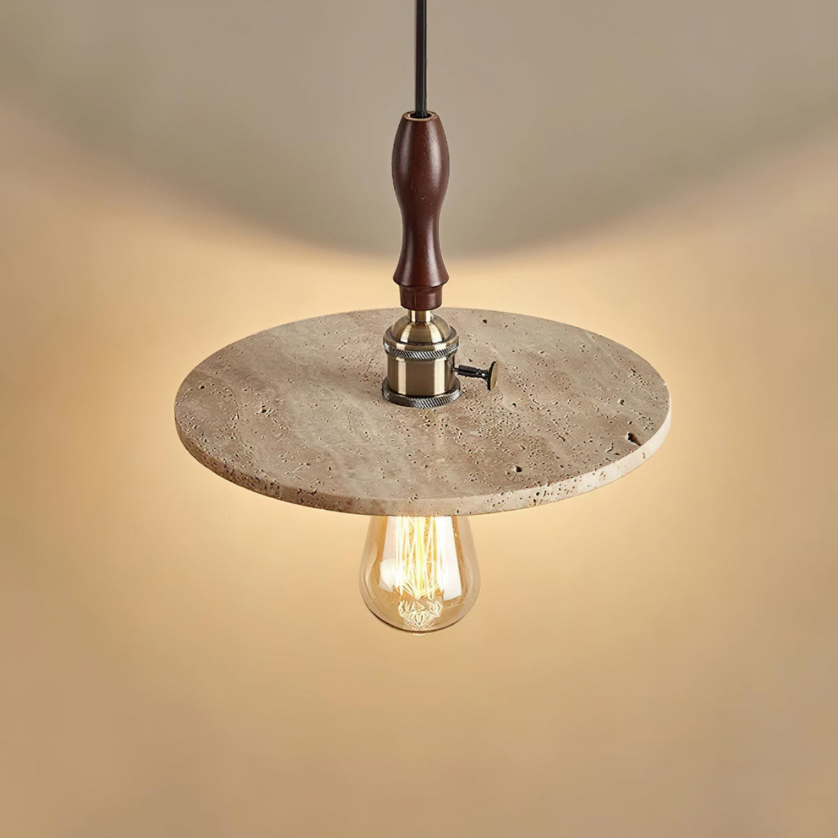 Ritta Orbit Pendant Light Travertine-Neutral Decor