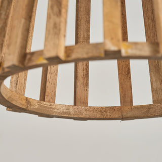 Avsolel Suspension Moderne Minimaliste en Bois et Métal
