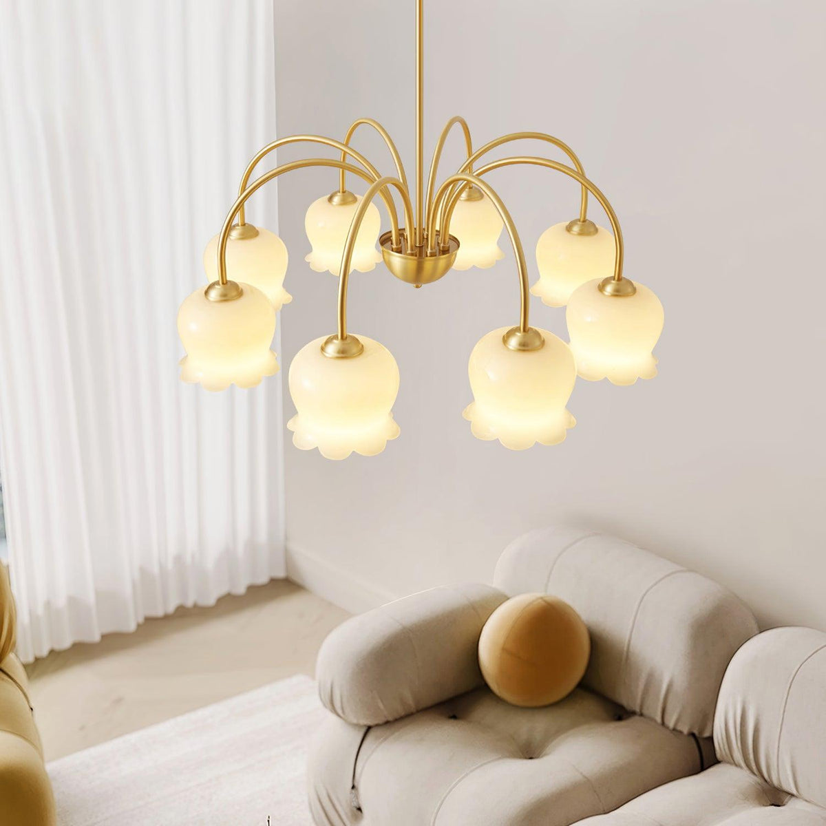 Talella Lustre Laiton Bras Courbé Élégant