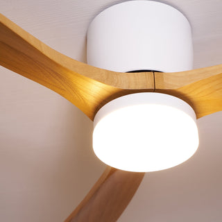 Plafonnier ventilateur moderne en bois Elena