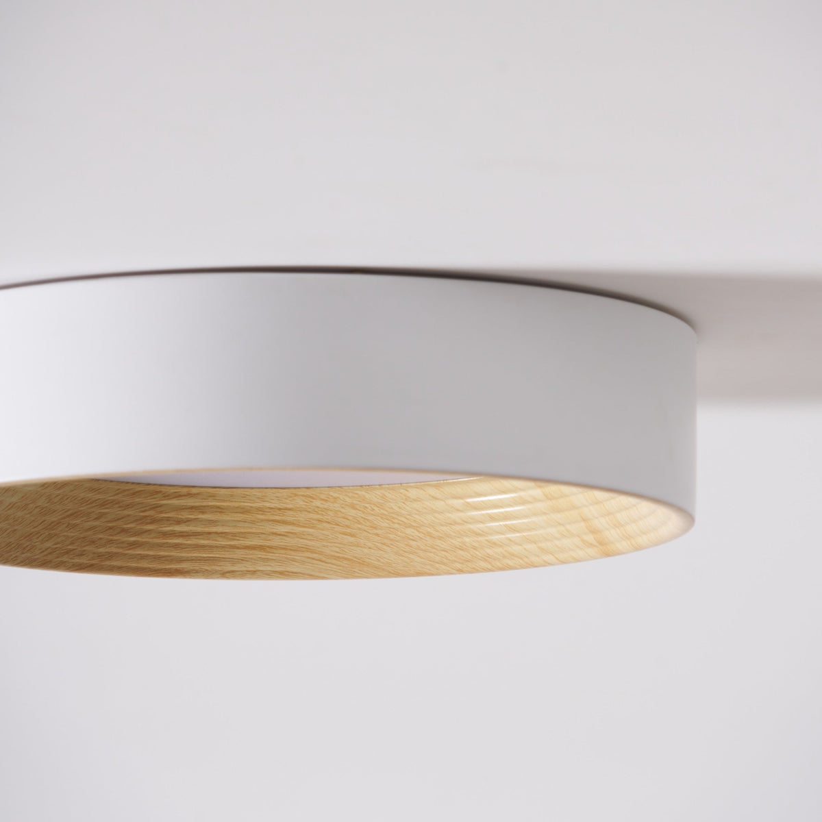 Belara Plafonnier Bois Anneau Minimaliste Réglable