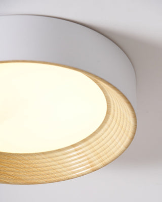 Solara Plafonnier Bois Anneau Minimaliste Réglable