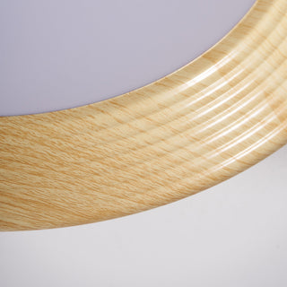 Solara Plafonnier Bois Anneau Minimaliste Réglable